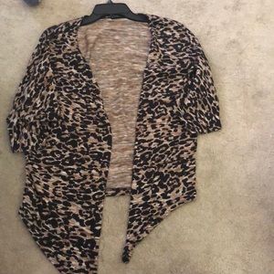 Cheetah print cardigan